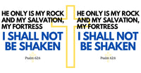 Thumbnail for a cross with the words he only is my rock and my salvation and my salvation