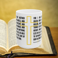 Thumbnail for Romans 8:38-39 Bible Verse Prayer 15oz Mug