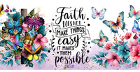 Thumbnail for a watercolor painting of flowers and butterflies with a bible verse