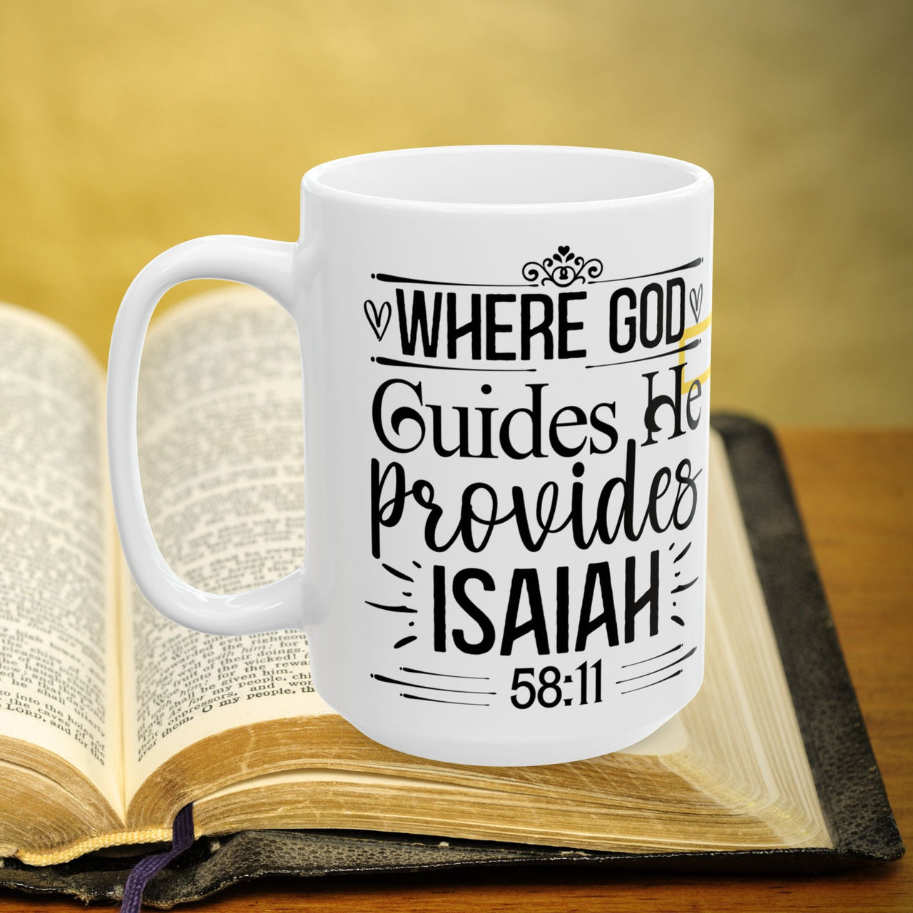 Isaiah 58:11 Bible Verse Prayer 15oz Mug