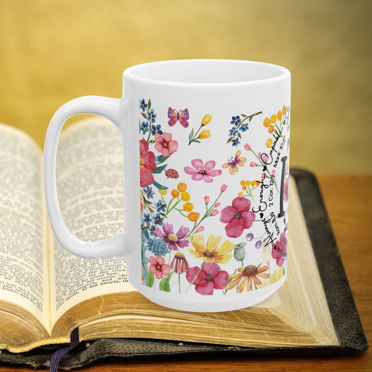 Bible Verse I Am Affirmations 15oz Coffee Mug