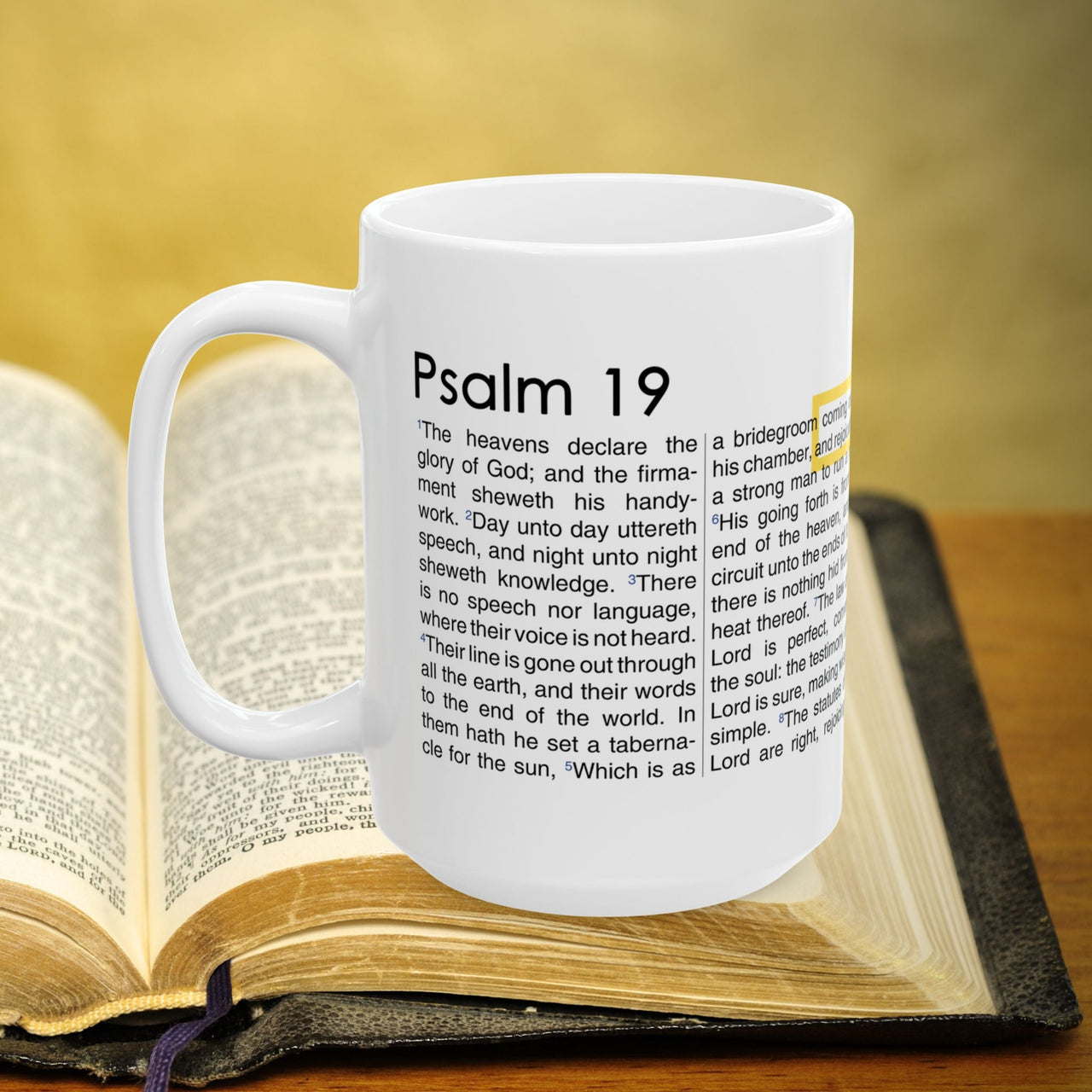 Psalm 19 Full Text 15oz Coffee Mug