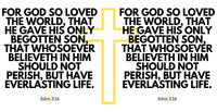 Thumbnail for a cross with the words for god so loved the world that he gave his only