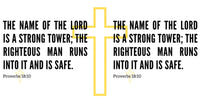 Thumbnail for the name of the lord is a strong tower, the righteous man runs into it