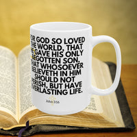 Thumbnail for John 3:16 Bible Verse Prayer 15oz Mug