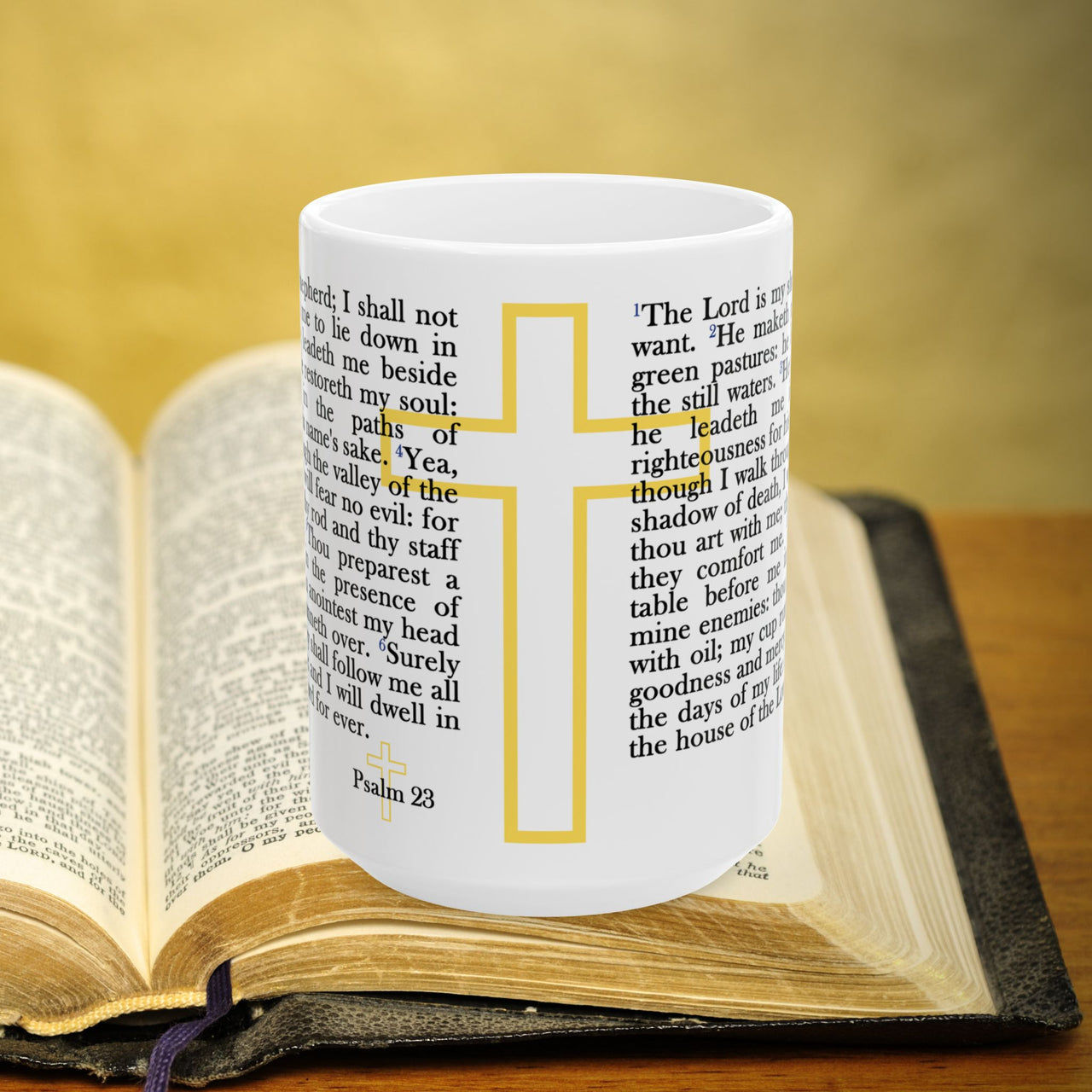 Psalm 23 Full Text 15oz Coffee Mug