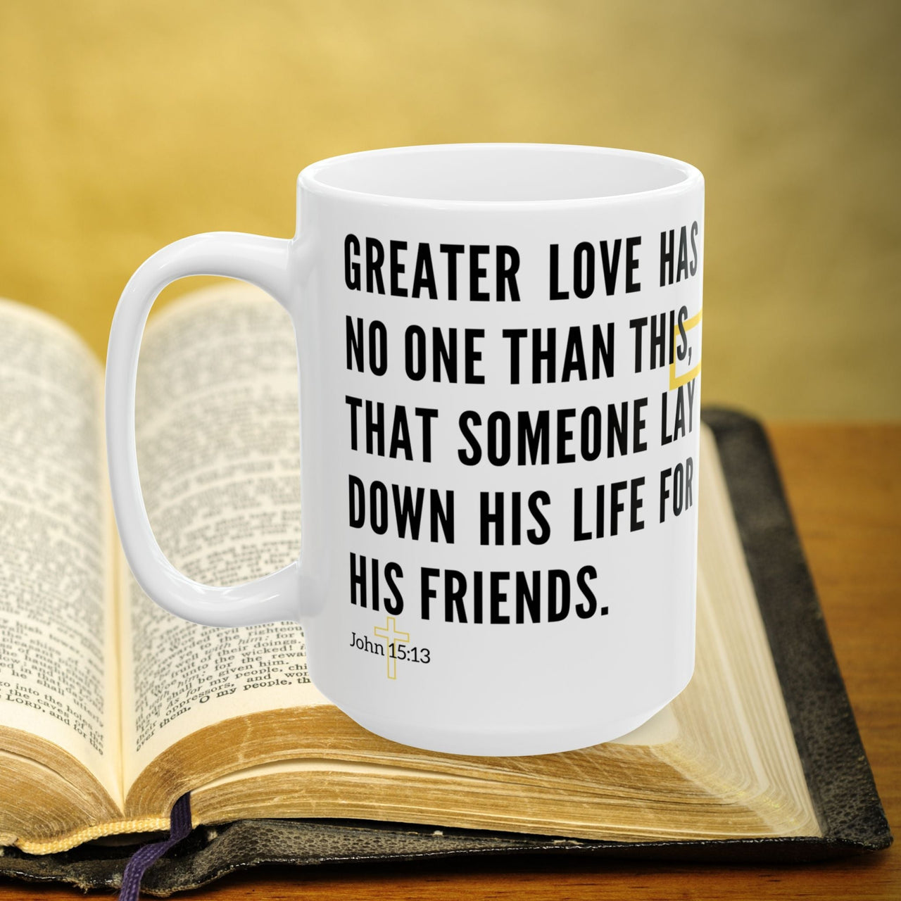 John 15:13 Bible Verse Prayer 15oz Mug