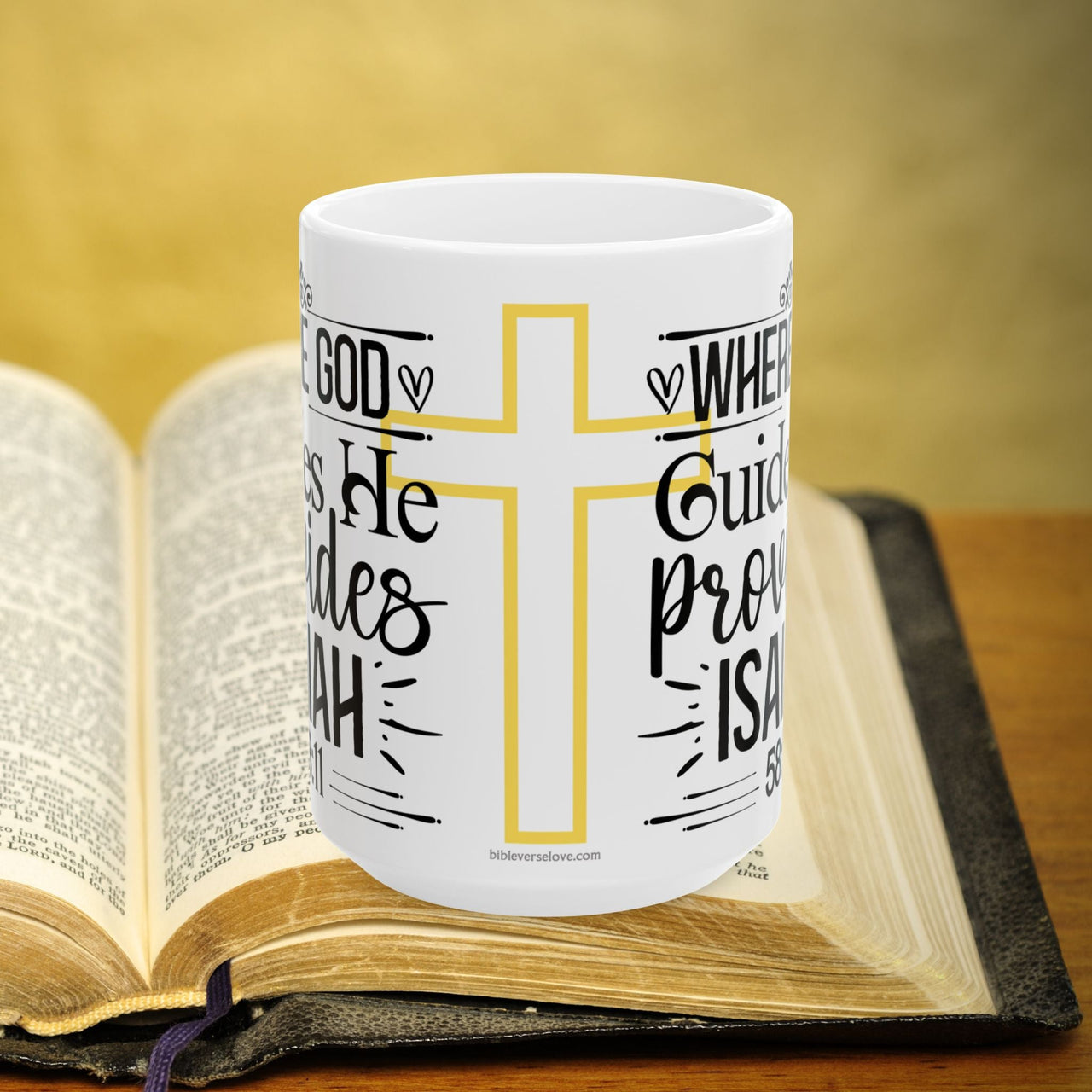 Isaiah 58:11 Bible Verse Prayer 15oz Mug