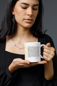 Thumbnail for a woman holding a coffee mug with a bible verse on it