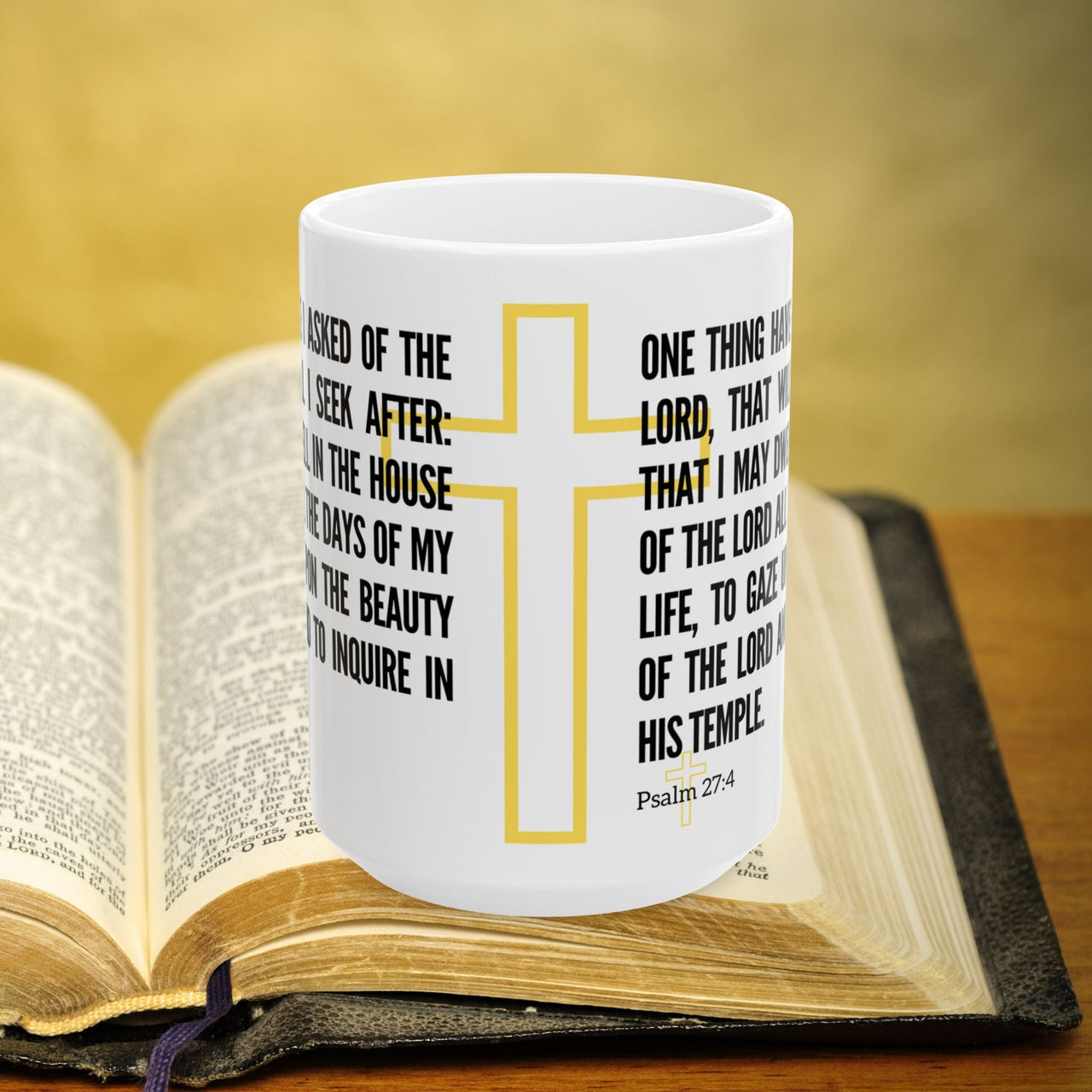 Psalm 27:4 15oz Coffee Mug