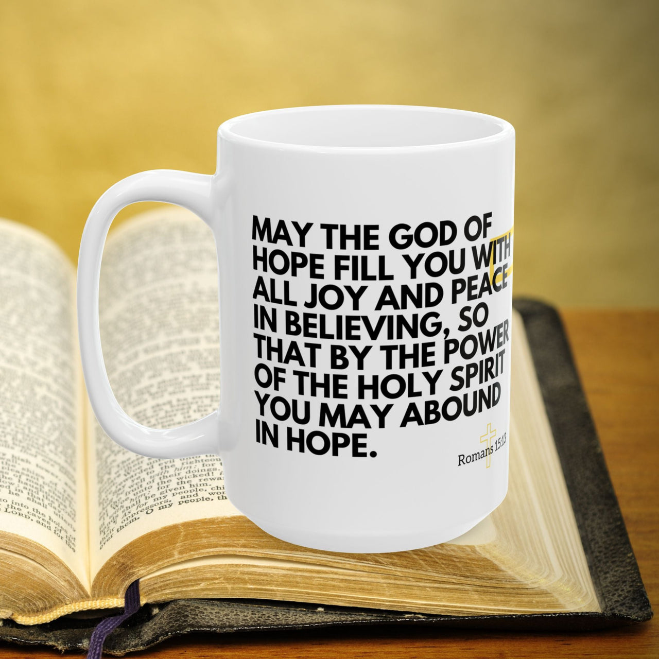 Romans 15:13 Bible Verse Prayer 15oz Mug