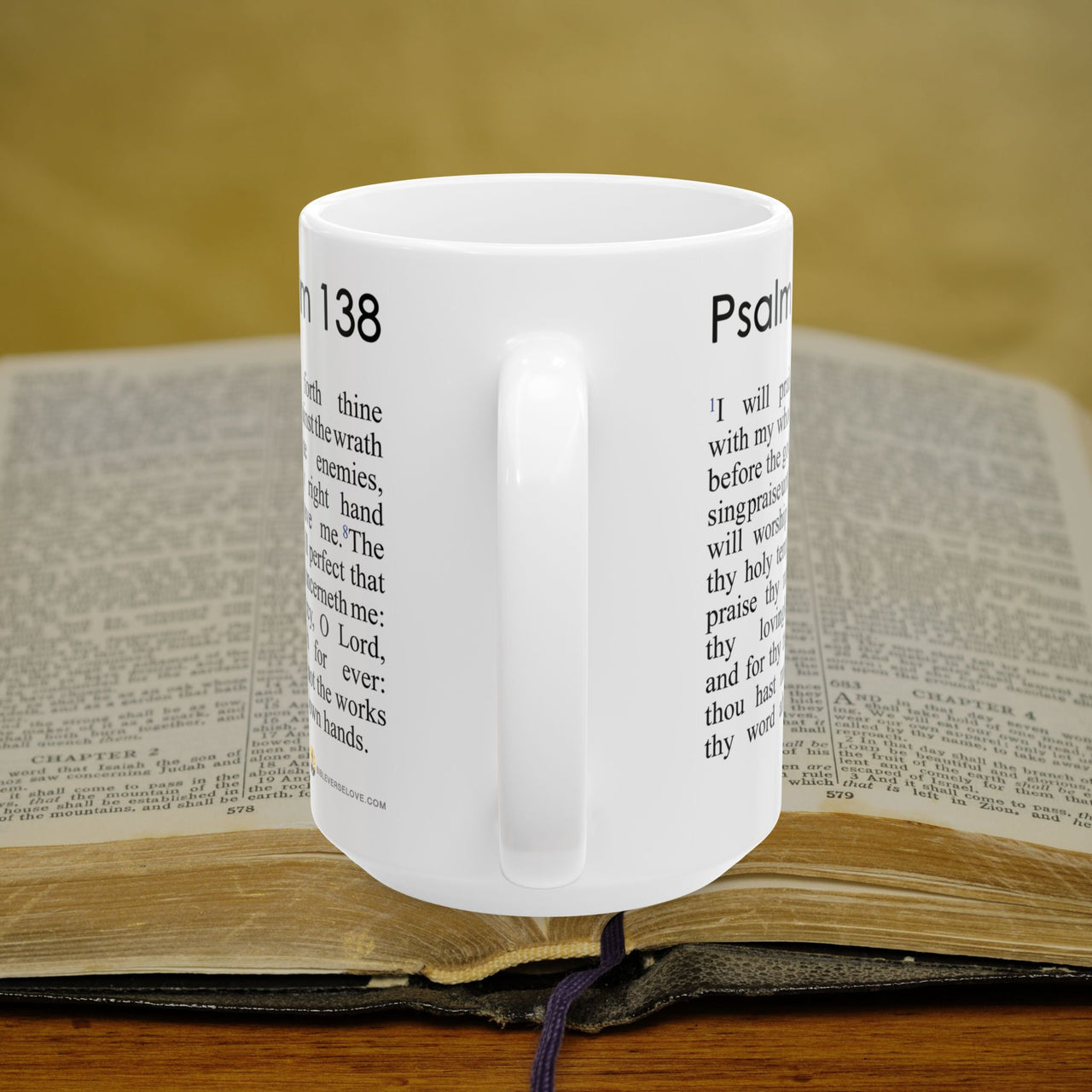 Psalm 138 Full Text - 15oz Coffee Mug