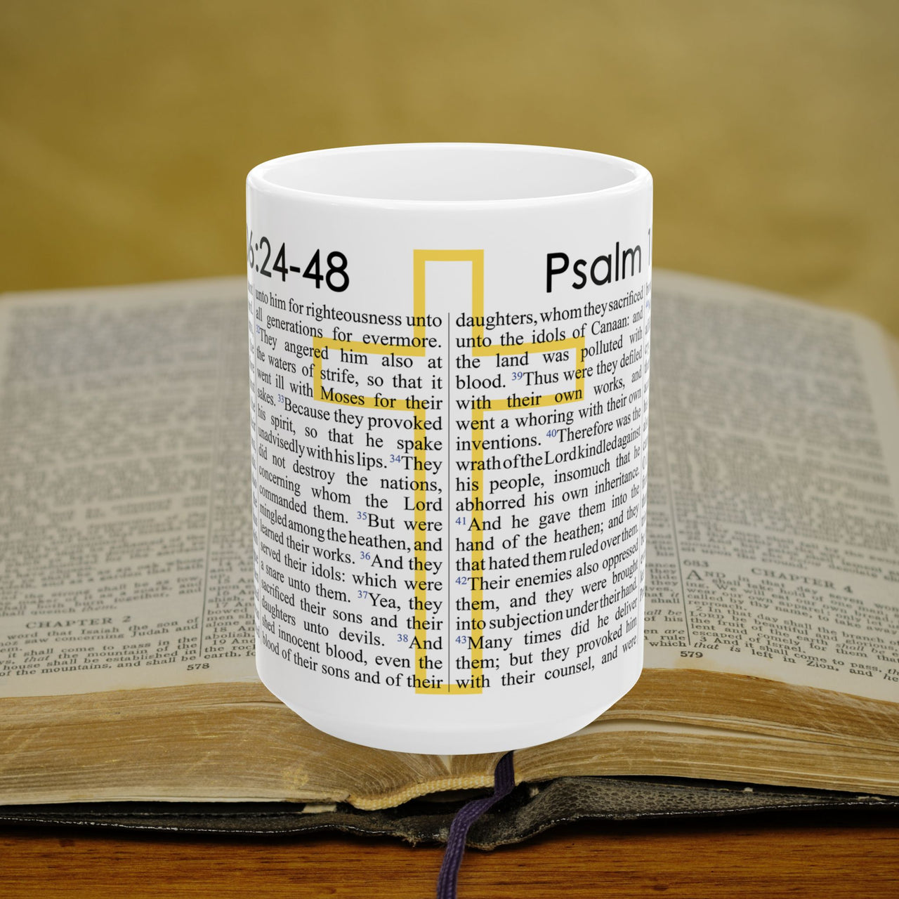 Psalm 106 24-48 Full Text - 15oz Coffee Mug