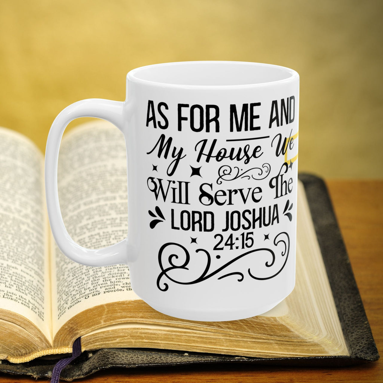 Joshua 24:15 Bible Verse Prayer 15oz Mug