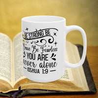 Thumbnail for Joshua 1:18 Bible Verse Prayer 15oz Mug