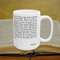 Thumbnail for Psalm 54 Full Text - 15oz Coffee Mug