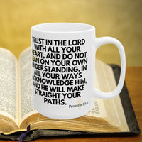 Thumbnail for Proverbs 3:5-6 Bible Verse Prayer 15oz Mug