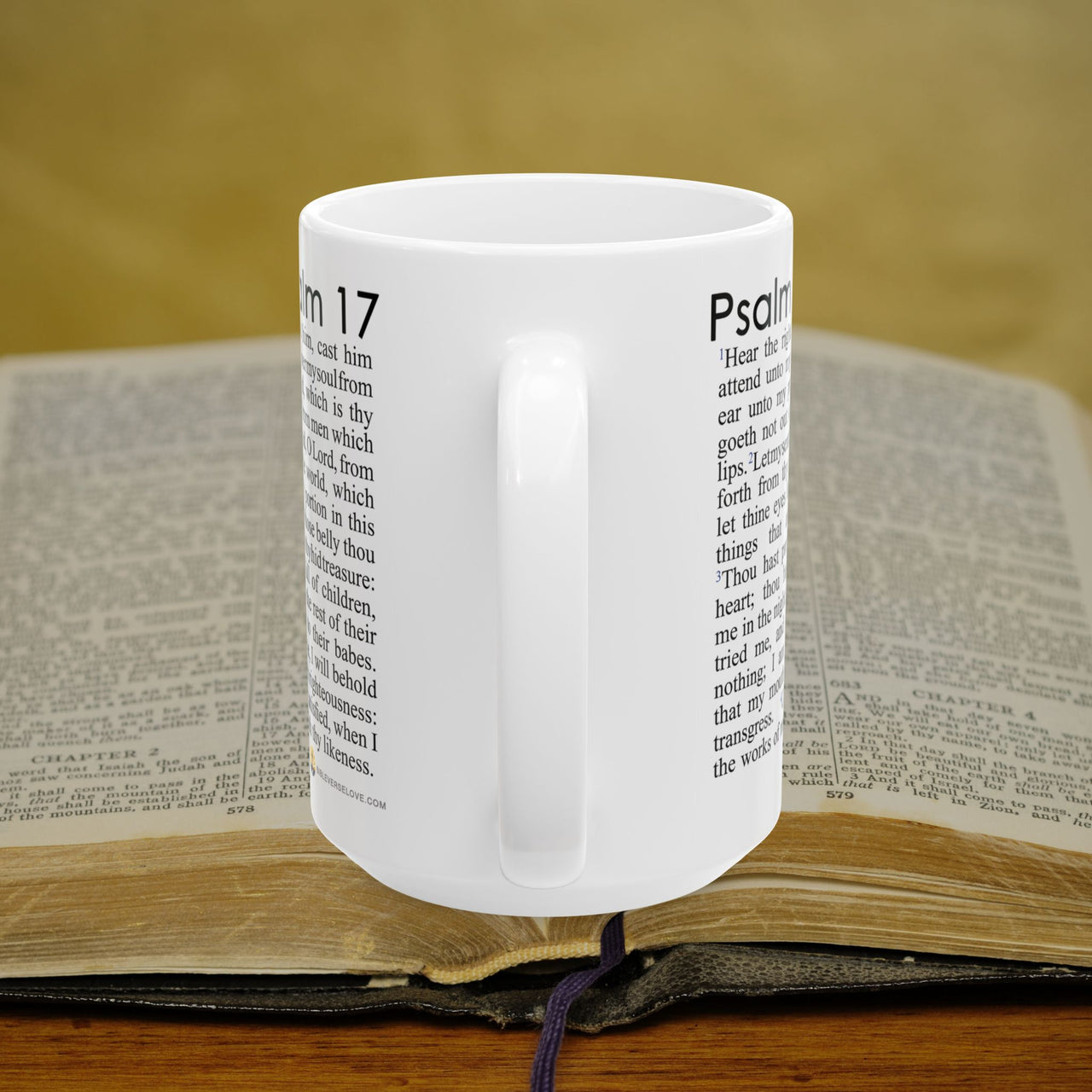 Psalm 17 Full Text - 15oz Coffee Mug
