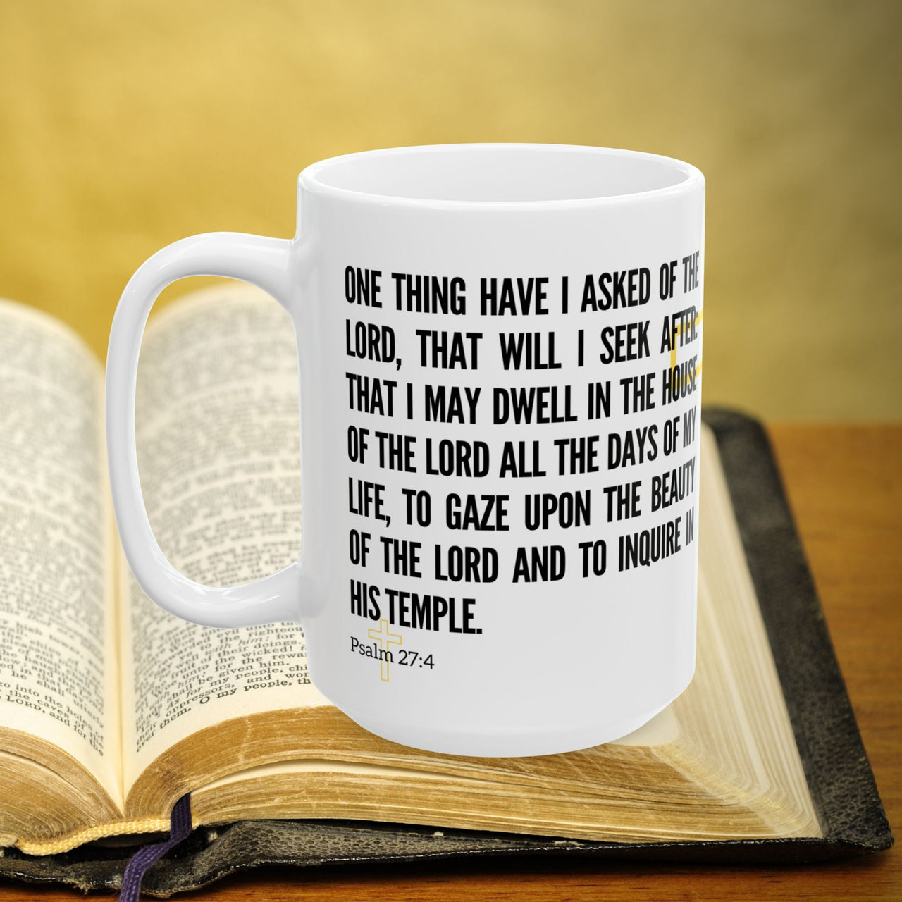 Psalm 27:4 15oz Coffee Mug