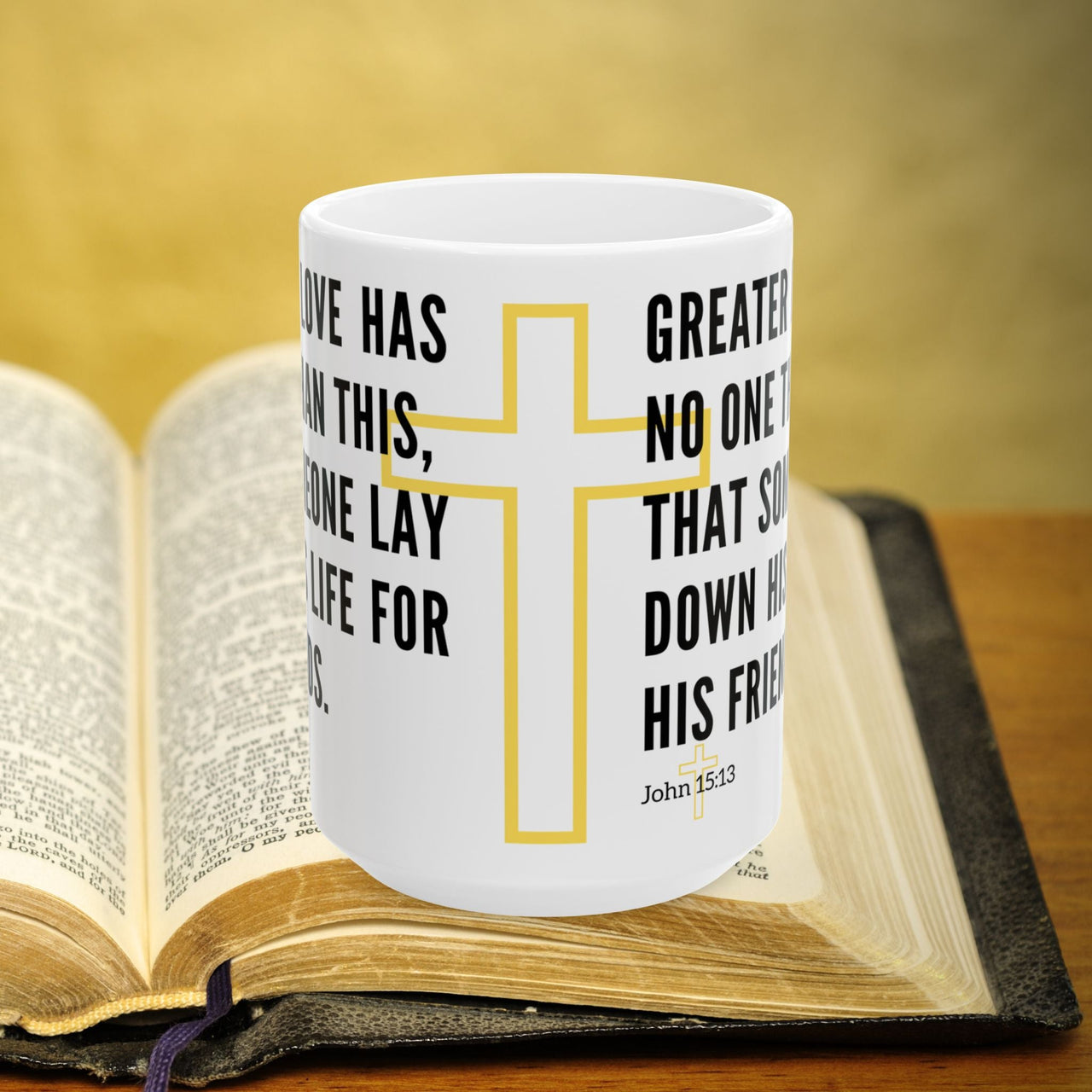 John 15:13 Bible Verse Prayer 15oz Mug