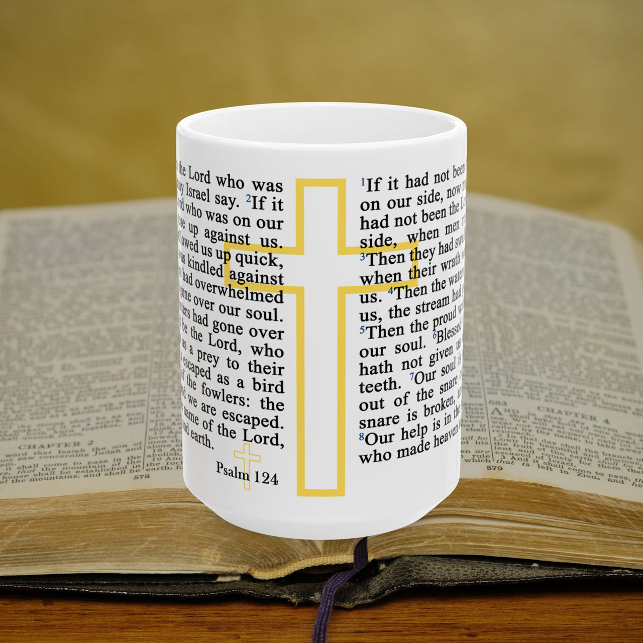 Psalm 124 Full Text - 15oz Coffee Mug