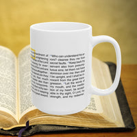 Thumbnail for Psalm 19 Full Text 15oz Coffee Mug