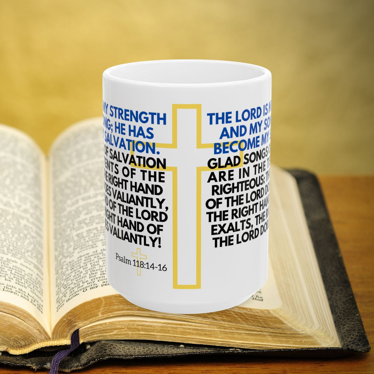 Psalm 118 14-16 15oz Coffee Mug