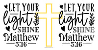 Thumbnail for a cross with the words let your light shine and a cross with the words let