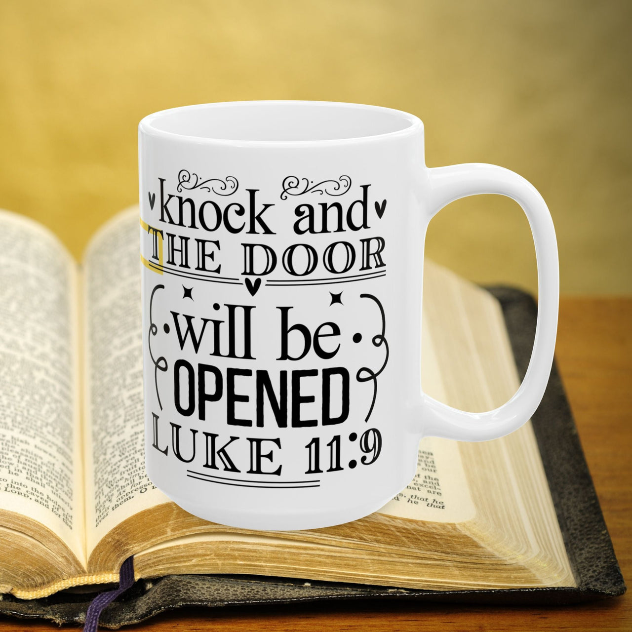 Luke 11:19 Bible Verse Prayer 15oz Mug