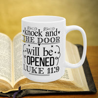 Thumbnail for Luke 11:19 Bible Verse Prayer 15oz Mug