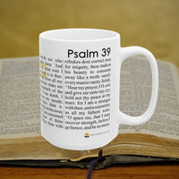 Thumbnail for Psalm 39 Full Text - 15oz Coffee Mug