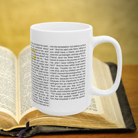 Thumbnail for Luke 10:25 to 11:10 Bible Verse Prayer 15oz Mug