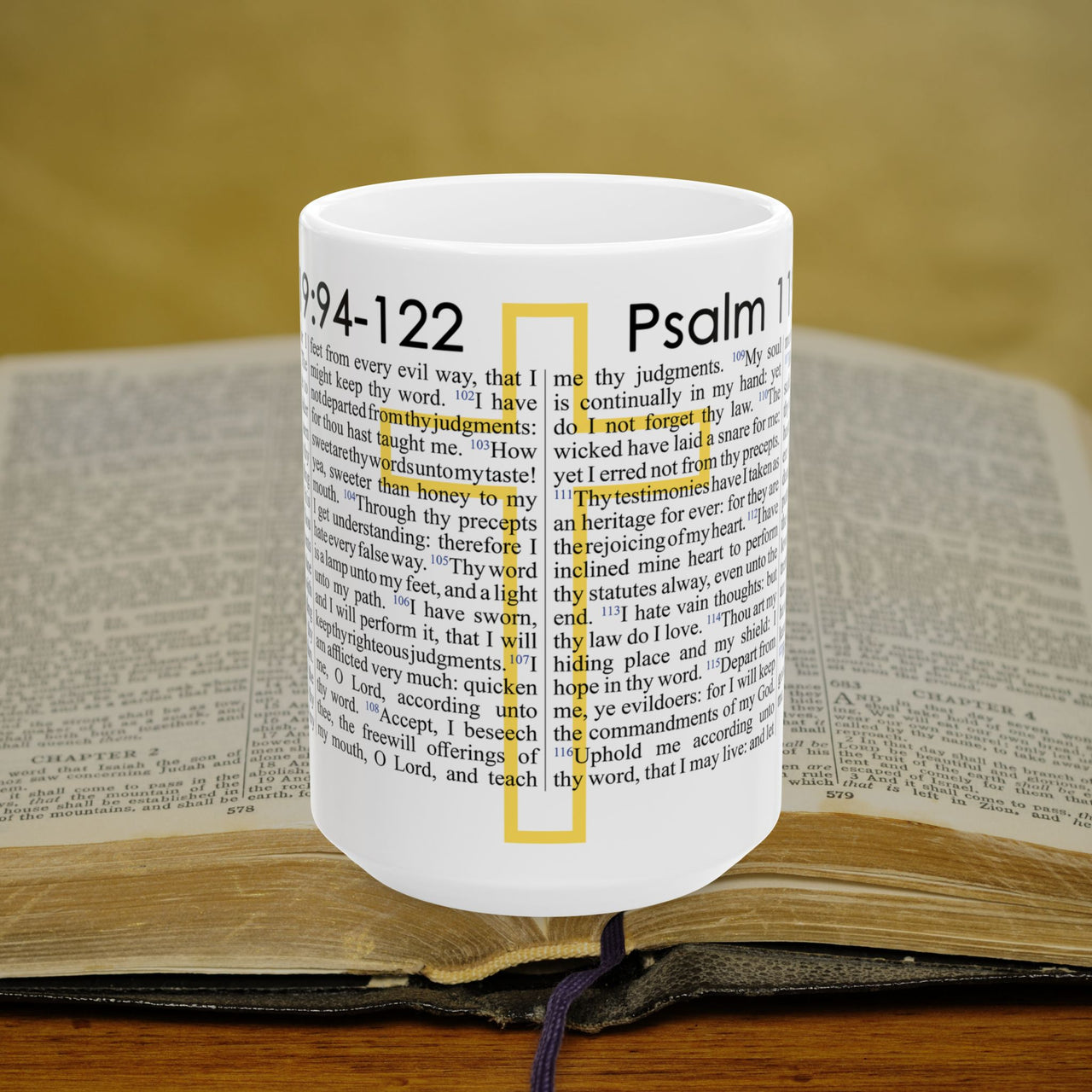 Psalm 119 94-122 Full Text - 15oz Coffee Mug