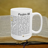 Psalm 88 Christian Coffee Mug - Full Text Bible Verse Gift - 15oz
