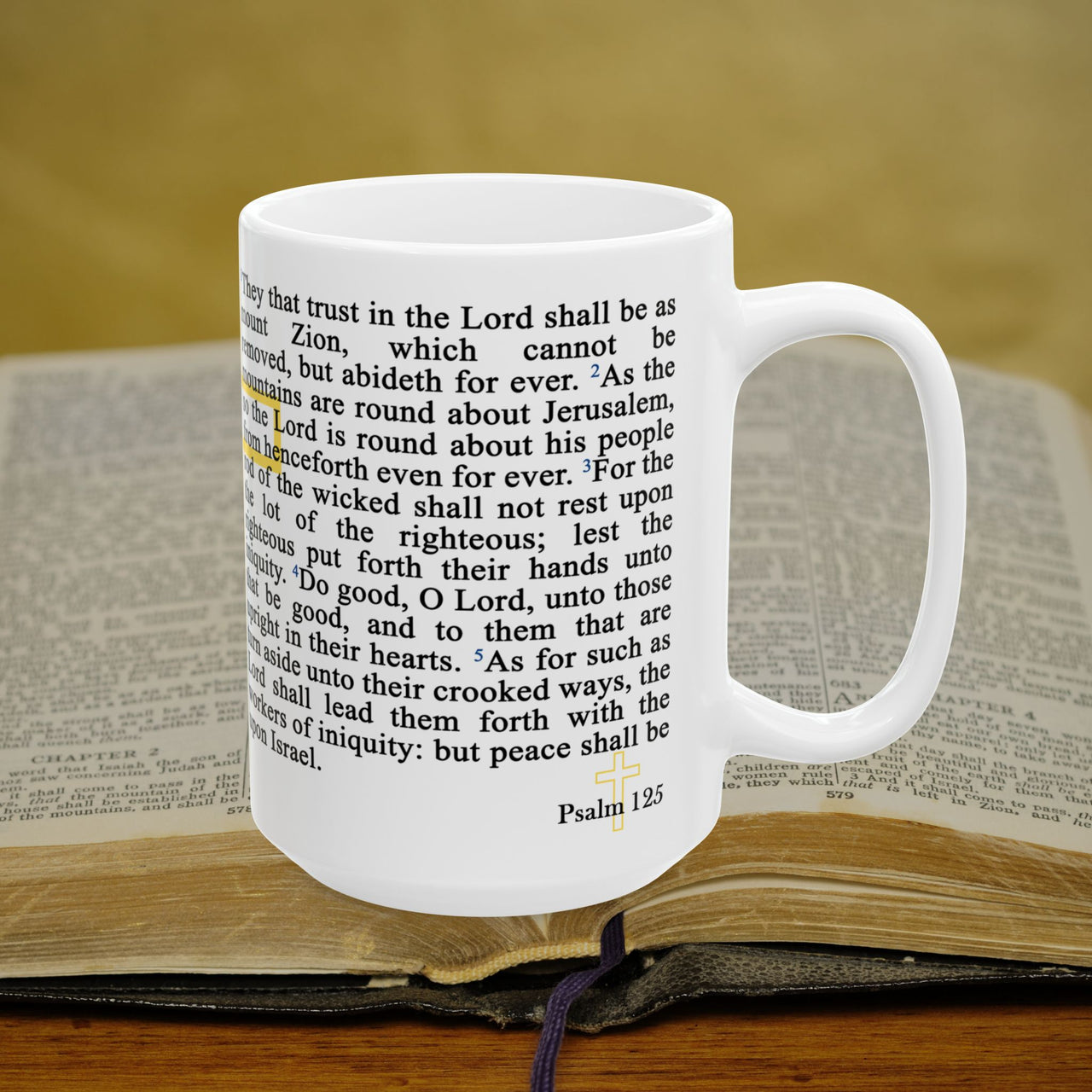 Psalm 125 Full Text - 15oz Coffee Mug