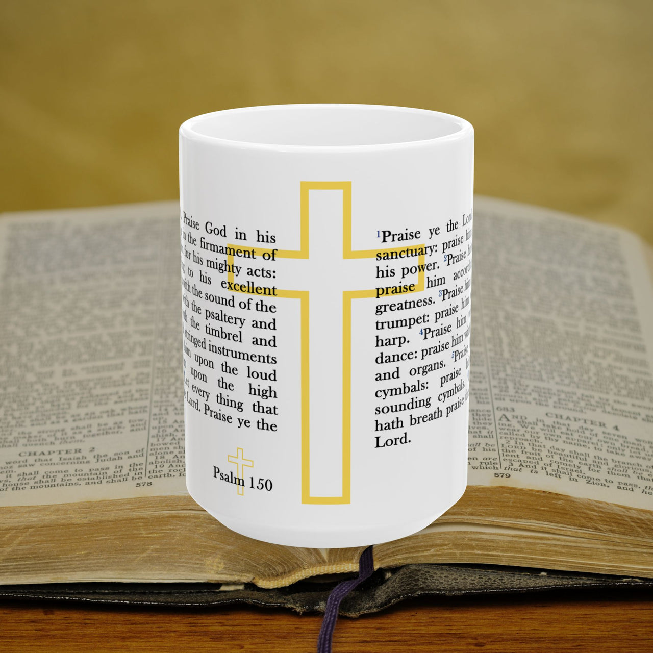 Psalm 150 Full Text - 15oz Coffee Mug