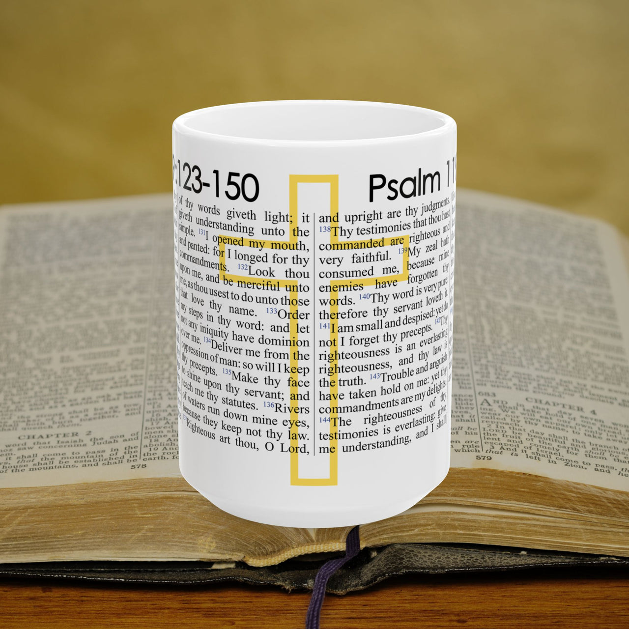 Psalm 119 123-150 Full Text - 15oz Coffee Mug