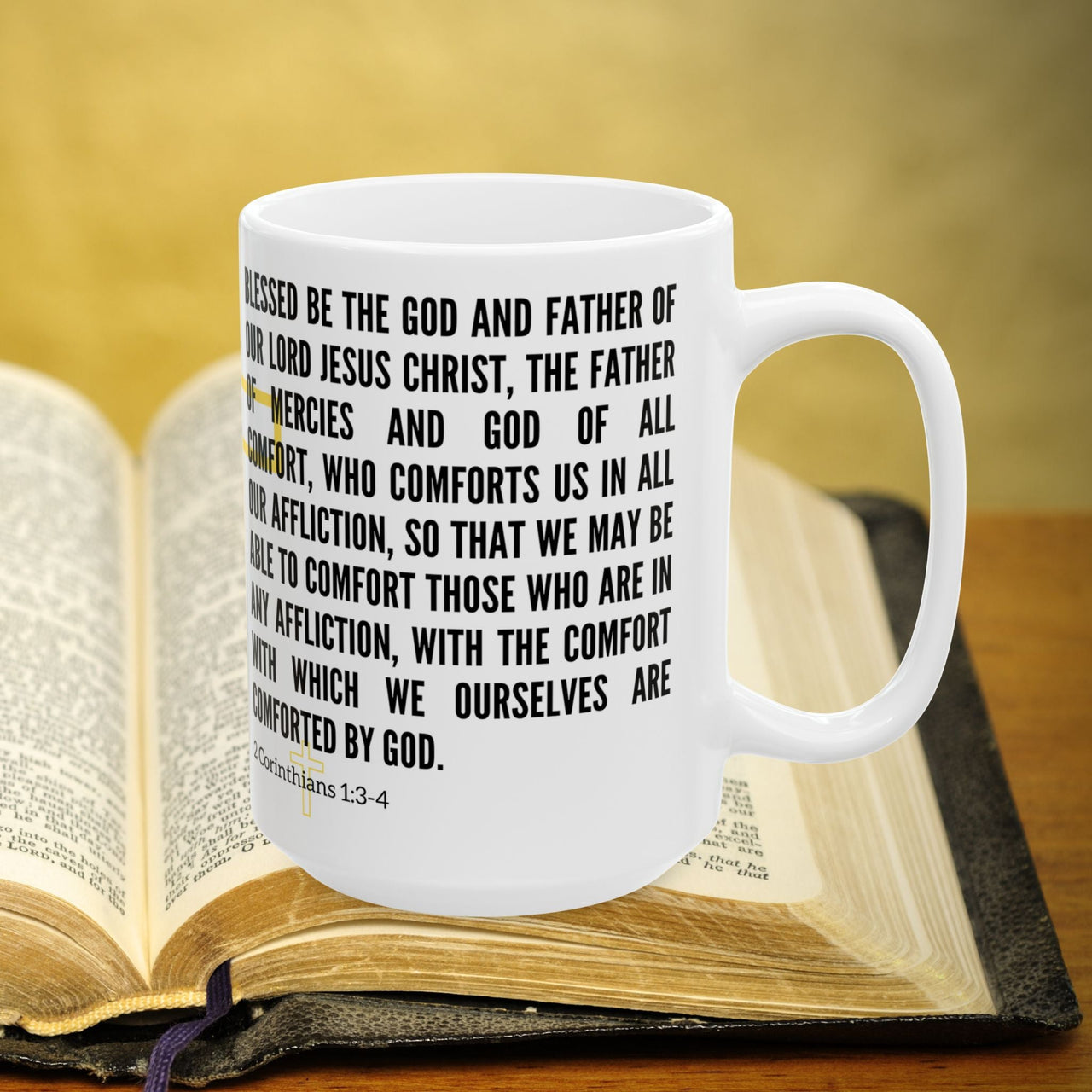 2 Corinthians 1:3-4 Bible Verse Prayer 15oz Mug