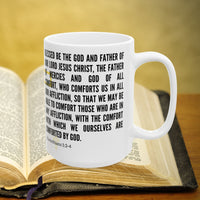 Thumbnail for 2 Corinthians 1:3-4 Bible Verse Prayer 15oz Mug