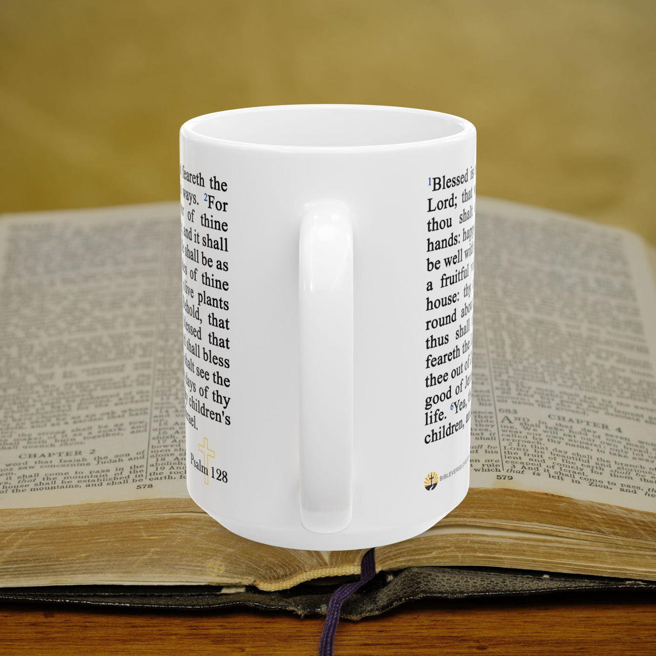 Psalm 128 Full Text - 15oz Coffee Mug