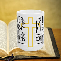 Thumbnail for 1 Corinthians 13:8 Bible Verse Prayer 15oz Mug