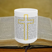 Psalm 107 Full Text - 15oz Coffee Mug