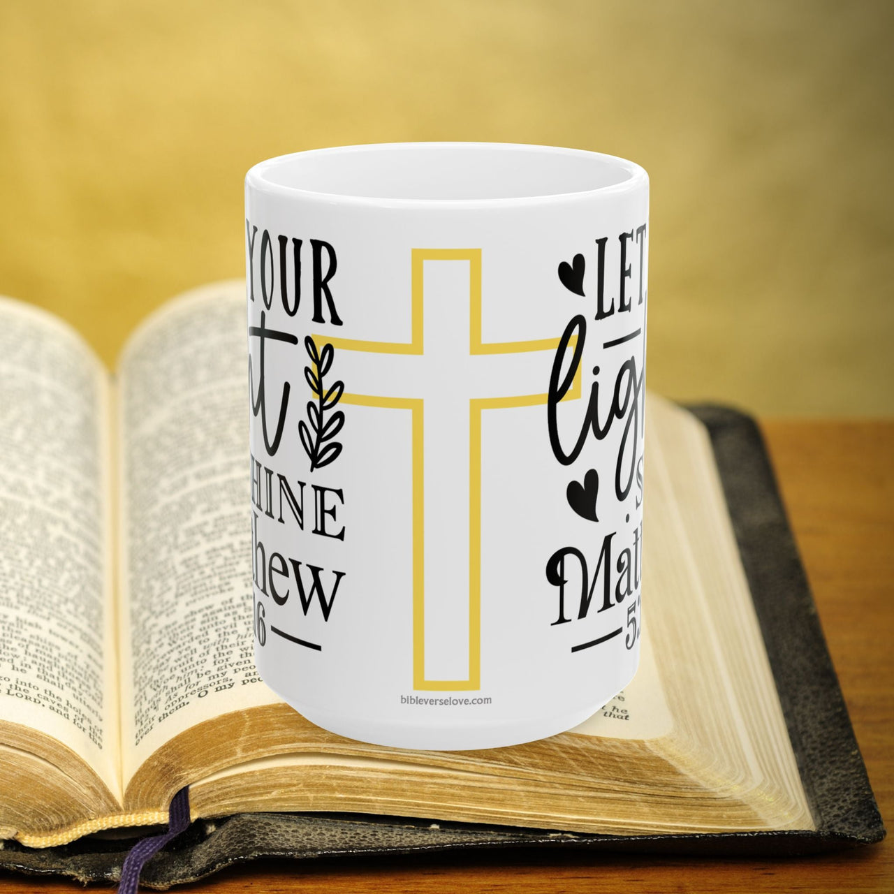 Matthew 5:16 Bible Verse Prayer 15oz Mug