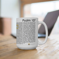 Psalm 107 Full Text - 15oz Coffee Mug