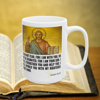 Thumbnail for Isaiah 41:10 with Jesus Bible Verse Prayer 15oz Mug