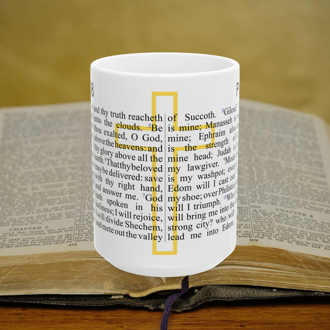 Psalm 108 Full Text - 15oz Coffee Mug