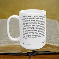 Thumbnail for Psalm 54 Full Text - 15oz Coffee Mug