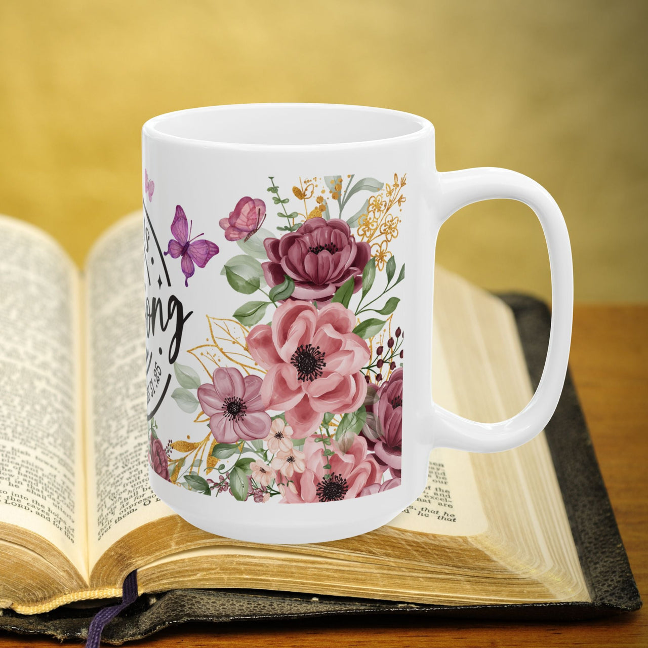 Proverbs 31:25 Bible Verse Prayer 15oz Mug