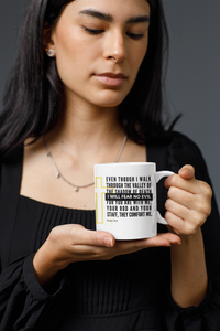 Thumbnail for a woman holding a coffee mug with a quote on it