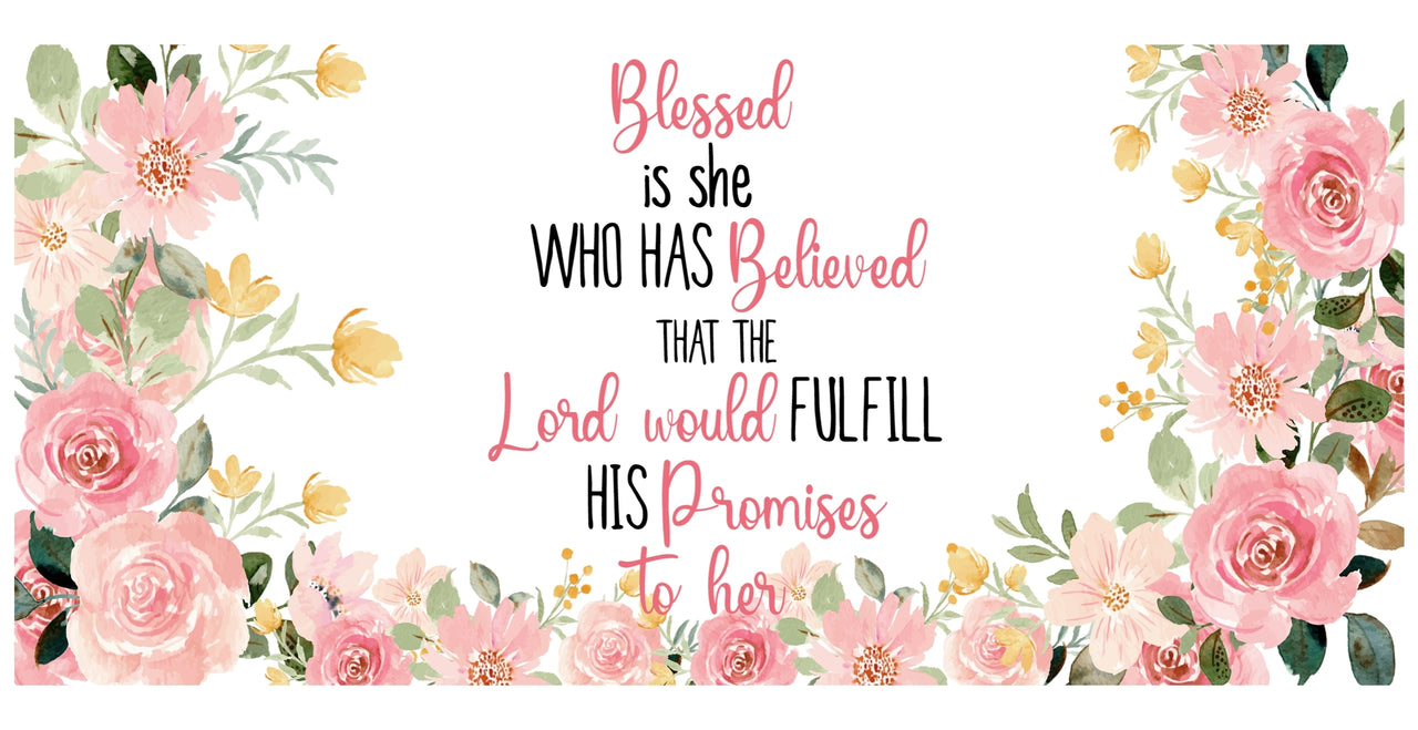 a pink flower frame with a bible verse